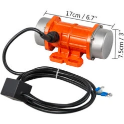 VEVOR Vibratore Per Calcestruzzo, Motore A Vibrazione, 220V 50Hz 90W, Motore Monofase, 3000Rpm, Motore Vibrante, Motore Elettrico A Vibrazione Per Calcestruzzo, Forza Di Eccitazione Regolabile -ProSald Italia 82818550 2