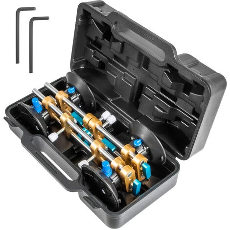 VEVOR 2 Pezzi Di Ventose Per Vetri Piastrelle Pietre Superfici, Strumento DeInstallazione, Con Cassetta Degli Attrezzi 3 VEVOR 2 Pezzi Di Ventose Per Vetri Piastrelle Pietre Superfici, Strumento DeInstallazione, Con Cassetta Degli Attrezzi