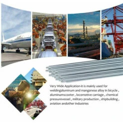 20 Bacchette Per Saldatura In Alluminio, Anima Solida, Nessun Flusso Richiesto, Basso Punto Di Fusione, Resistenza Alla Corrosione (250 X 2,4 Mm) 8 20 Bacchette Per Saldatura In Alluminio, Anima Solida, Nessun Flusso Richiesto, Basso Punto Di Fusione, Resistenza Alla Corrosione (250 X 2,4 Mm) -ProSald Italia 83650810 2