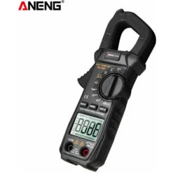 Multimetro Digitale ST209 Pinza Amperometrica 6000 Conteggi True RMS Amp DC/AC Corrente Pinza Tester Misuratori Voltmetro Auto Ranging Display LCD (Nero)