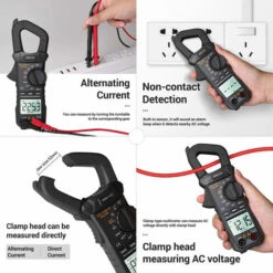 Multimetro Digitale ST209 Pinza Amperometrica 6000 Conteggi True RMS Amp DC/AC Corrente Pinza Tester Misuratori Voltmetro Auto Ranging Display LCD (Nero) 9 Multimetro Digitale ST209 Pinza Amperometrica 6000 Conteggi True RMS Amp DC/AC Corrente Pinza Tester Misuratori Voltmetro Auto Ranging Display LCD (Nero) -ProSald Italia 83650960 3