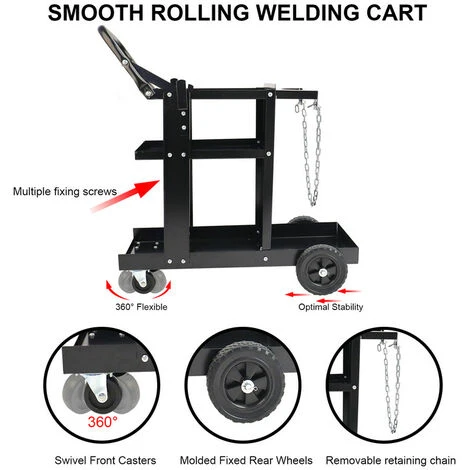Auto Di Saldatura Mobile 3 Strati (Carico 90 Kg) Carrello Utensili Per Saldatura Con Catena 4 Auto Di Saldatura Mobile 3 Strati (Carico 90 Kg) Carrello Utensili Per Saldatura Con Catena - immagine 2