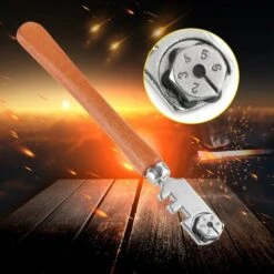 MINKUROW Tagliavetro, Tagliavetro Professionale A Sei Ruote In Carburo Di Tungsteno Da 130mm Con Manico In Legno, Per Taglio Di Lastre Di Vetro Spesse E Lavorazione Profonda Del Vetro -ProSald Italia 85700228 4