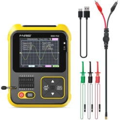 Larghezza Di Banda 200kHz Oscilloscopio Portatile Portatile Transistor Tester Oscilloscopio Digitale Strumento Di Test 2 In 1 Uscita Onde Quadre PWM Display A Colori Da 2,4 Pollici Con Retroilluminazi