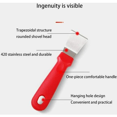 Betterlife Raschietto Per Sbrinamento Frigorifero-congelatore, Pala Per Pulizia, Paletta Per Cappa Aspirante In Acciaio Inossidabile, Paletta Per Ghiaccio, Strumenti Per La Pulizia Della Manutenzione 7 Betterlife Raschietto Per Sbrinamento Frigorifero-congelatore, Pala Per Pulizia, Paletta Per Cappa Aspirante In Acciaio Inossidabile, Paletta Per Ghiaccio, Strumenti Per La Pulizia Della Manutenzione - immagine 5