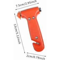 Pezzi Martelli Di Emergenza Per Auto, Betterlife Rompivetri Di Emergenza Per Auto, Fuga Di Emergenza Per Auto Martello Per Rompere La Cintura Di Sicurezza Strumento Di Fuga Di Emergenza, Rosso -ProSald Italia 85907036 5