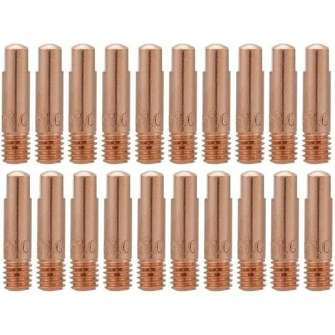 20 Punte Di Contatto In Rame Per Saldatura, Per Materiali Di Consumo Per Torce Di Saldatura MIG MAG 15AK (0,8) 3 20 Punte Di Contatto In Rame Per Saldatura, Per Materiali Di Consumo Per Torce Di Saldatura MIG MAG 15AK (0,8)