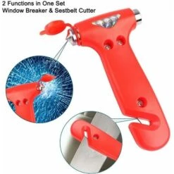 Martelli Di Salvataggio Antiscivolo Da 2 Pezzi Martello Di Sicurezza Per Auto Martello Per Cinture Tagliavetri Per Finestre Martello Multiuso Salvataggio Di Emergenza Strumento Di Fuga Martello 13Thir -ProSald Italia 86163566 3
