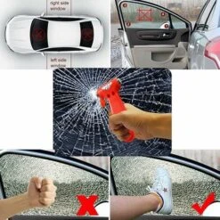 Martelli Di Salvataggio Antiscivolo Da 2 Pezzi Martello Di Sicurezza Per Auto Martello Per Cinture Tagliavetri Per Finestre Martello Multiuso Salvataggio Di Emergenza Strumento Di Fuga Martello 13Thir -ProSald Italia 86163566 4