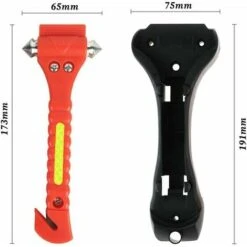 Nuovo Strumento Di Fuga Leggero Da 2 Pezzi Con Martello Di Salvataggio E Taglierina Per Cintura Di Sicurezza Strumento Di Sopravvivenza Di Primo Soccorso 13Thirteen -ProSald Italia 86163704 2