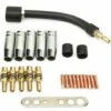 24 Pcs 0.8 Contatto MIG Contatto Saldatura Contatto Saldatore Saldatura Kit Di Consumabili Compatibile Per Binzel 15AK Torcia Di Saldatura Pistola -ProSald Italia 86174843 1