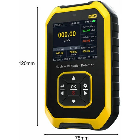 Rilevatore Di Radiazioni Nucleari Dell'UAV Contatore Geiger Misuratore Di Radiazioni LCD Portatile Dosimetro Raggi γ Raggi β Raggi X Tester Di Radioattività 4 Rilevatore Di Radiazioni Nucleari Dell'UAV Contatore Geiger Misuratore Di Radiazioni LCD Portatile Dosimetro Raggi γ Raggi β Raggi X Tester Di Radioattività - immagine 2