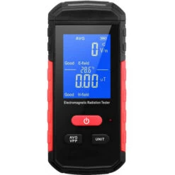 Tester Digitale Per Radiazioni Elettromagnetiche Misuratore EMF Retroilluminazione LCD Rilevamento Radiazioni Campo Magnetico Elettrico Portatile Allarme Modalità Media/picco Ricaricabile Per Elettrod -ProSald Italia 87413195 2