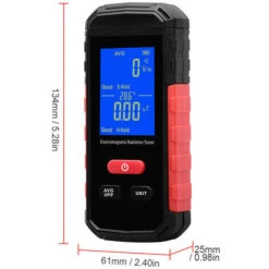 Tester Digitale Per Radiazioni Elettromagnetiche Misuratore EMF Retroilluminazione LCD Rilevamento Radiazioni Campo Magnetico Elettrico Portatile Allarme Modalità Media/picco Ricaricabile Per Elettrod -ProSald Italia 87413195 3