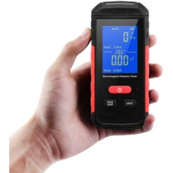 Tester Digitale Per Radiazioni Elettromagnetiche Misuratore EMF Retroilluminazione LCD Rilevamento Radiazioni Campo Magnetico Elettrico Portatile Allarme Modalità Media/picco Ricaricabile Per Elettrod -ProSald Italia 87413195 5
