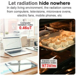 Rilevatore Di Radiazioni Elettromagnetiche Portatile Portatile Laboratorio Domestico Ospedale Multi-funzione Temperatura Umidità Tester Display A Colori Digitale Rilevatore Radioattivo -ProSald Italia 87413232 5