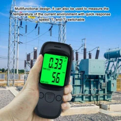 Display LCD Portatile Palmare Rilevatore Di Radiazioni Elettromagnetiche Dispositivo Di Misurazione Della Temperatura Del Campo Elettrico Del Campo Magnetico Con Funzione Slarm Sonora E Luminosa (nero -ProSald Italia 87413374 2