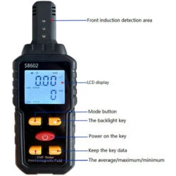 Dosimetro Digitale Portatile 3 In 1 Campo Elettrico Campo Magnetico Temperatura Rilevatore Multifunzionale Home Office Tester Di Radiazioni Allarme Luminoso Display LCD Con Retroilluminazione 10 Dosimetro Digitale Portatile 3 In 1 Campo Elettrico Campo Magnetico Temperatura Rilevatore Multifunzionale Home Office Tester Di Radiazioni Allarme Luminoso Display LCD Con Retroilluminazione -ProSald Italia 87413406 4