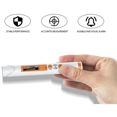 Rilevatore Di Radiazioni Nucleari A Penna Portatile Ricaricabile Mini Strumento Portatile Di Rilevamento Di Raggi β Radioattivi XY Contatore Geiger Per Dosi Personali Con Allarme Sonoro (bianco) 5 Rilevatore Di Radiazioni Nucleari A Penna Portatile Ricaricabile Mini Strumento Portatile Di Rilevamento Di Raggi β Radioattivi XY Contatore Geiger Per Dosi Personali Con Allarme Sonoro (bianco) - immagine 3