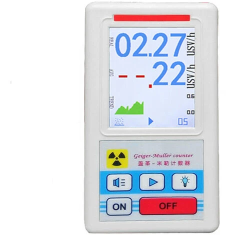Rilevatore Di Radiazioni Nucleari Contatore Geiger Misuratore Di Rilevamento Radioattivo Portatile Dosimetro Radioattivo Rivelatore Beta Gamma A Raggi X (bianco) 3 Rilevatore Di Radiazioni Nucleari Contatore Geiger Misuratore Di Rilevamento Radioattivo Portatile Dosimetro Radioattivo Rivelatore Beta Gamma A Raggi X (bianco)