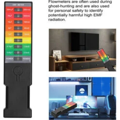 Misuratore Di Gauss EMF Per Campo Elettromagnetico Portatile Misuratore EMF Portatile Monitor Di Campo Magnetico Rilevatore Elettromagnetico Elettrico Ambientale Domestico Misuratore Di Gauss A 8 LED -ProSald Italia 87413546 4