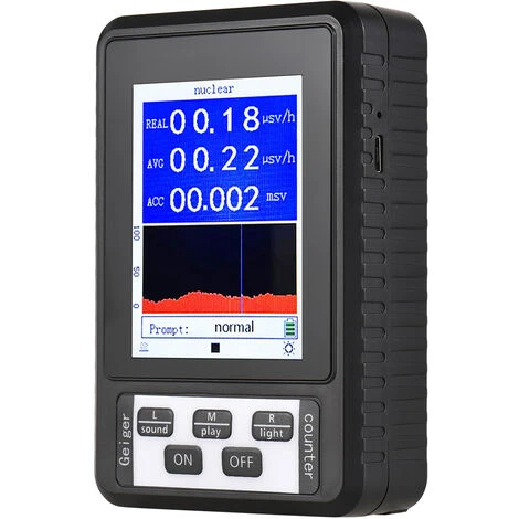 Contatore Geiger Digitale LCD Da 2,8 Pollici Rilevatore Di Radiazioni Nucleari Geiger Rilevatore Di Radiazioni Nucleari β γ E X Multifunzionale Tester Di Radiazioni Ionizzanti (nero) 3 Contatore Geiger Digitale LCD Da 2,8 Pollici Rilevatore Di Radiazioni Nucleari Geiger Rilevatore Di Radiazioni Nucleari β γ E X Multifunzionale Tester Di Radiazioni Ionizzanti (nero)