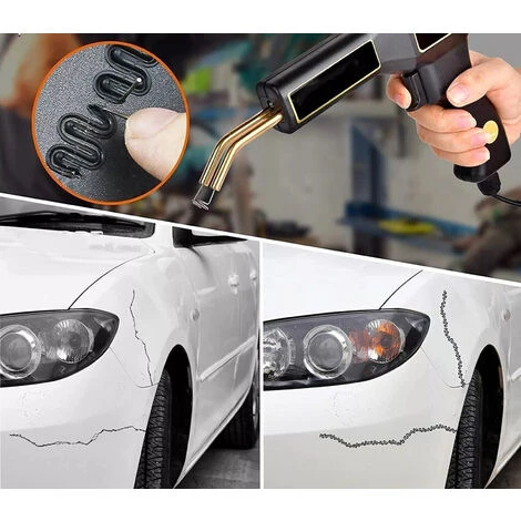 Saldatore Plastica Graffette Saldatrice Calda 70W Kit Riparazione Carrozzeria 4 Saldatore Plastica Graffette Saldatrice Calda 70W Kit Riparazione Carrozzeria - immagine 2