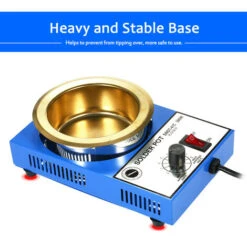 300W 220V 100mm 1200g Mini Pentola Per Saldatura Senza Piombo Rivestimento In Titanio Pentola Per Saldatura In Acciaio Inossidabile Bagno Di Saldatura Compatto A Temperatura Regolabile Per Saldatura E -ProSald Italia 88043536 4