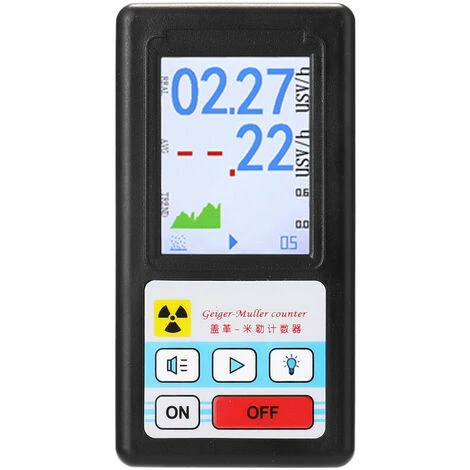 Rilevatore Di Radiazioni Nucleari Contatore Geiger Misuratore Di Rilevamento Radioattivo Portatile Dosimetro Radioattivo Rivelatore Beta Gamma A Raggi X, Nero 3 Rilevatore Di Radiazioni Nucleari Contatore Geiger Misuratore Di Rilevamento Radioattivo Portatile Dosimetro Radioattivo Rivelatore Beta Gamma A Raggi X, Nero