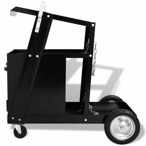 VIDAXL Carrello Di Saldatura Con 4 Cassetti Neri 4 VIDAXL Carrello Di Saldatura Con 4 Cassetti Neri - immagine 2