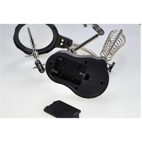 Supporto Per Lente D'ingrandimento Con Supporto Per Stazione Di Saldatura Di Terza Mano Per Modellazione Di Riparazione Di Saldatura - Nero 3 Supporto Per Lente D'ingrandimento Con Supporto Per Stazione Di Saldatura Di Terza Mano Per Modellazione Di Riparazione Di Saldatura - Nero