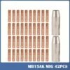 Riavvia 42 Pezzi MB15 15AK Ugelli Per Gas Ugelli A Contatto Porta Ugelli Da 0,8 Mm Consumabili Per Torcia Per Saldatura MIG Punte Di Contatto MIG Saldatrice MIG -ProSald Italia 91192312 1