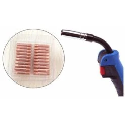 Riavvia 42 Pezzi MB15 15AK Ugelli Per Gas Ugelli A Contatto Porta Ugelli Da 0,8 Mm Consumabili Per Torcia Per Saldatura MIG Punte Di Contatto MIG Saldatrice MIG -ProSald Italia 91192312 5