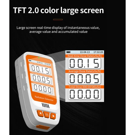 Contatore Geiger GM Rilevatore Di Radiazioni Nucleari Allarme Di Rilevamento Della Radioattività Della Dose Personale Marmorizzata Ampio Display A Colori TFT2.0 Il Valore Dell'allarme Può Essere Impos 4 Contatore Geiger GM Rilevatore Di Radiazioni Nucleari Allarme Di Rilevamento Della Radioattività Della Dose Personale Marmorizzata Ampio Display A Colori TFT2.0 Il Valore Dell'allarme Può Essere Impos - immagine 2