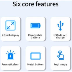 Rilevatore Di Radiazioni Nucleari Portatile Contatore Geiger Portatile Tester Di Radiazioni Ionizzanti Misurazione Delle Radiazioni Personali Allarme Rilevatore Di Raggi X/γ/β Misurazione/misurazione -ProSald Italia 91205101 4