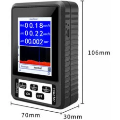 Rilevatore Di Radiazioni Nucleari Portatile Contatore Geiger Portatile Tester Di Radiazioni Ionizzanti Misurazione Delle Radiazioni Personali Allarme Rilevatore Di Raggi X/γ/β Misurazione/misurazione -ProSald Italia 91205101 5
