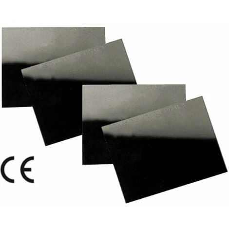 Vetro Inattinico Per Maschera Saldatore Mm 75x98 Vetrino Nero 3 Vetro Inattinico Per Maschera Saldatore Mm 75x98 Vetrino Nero