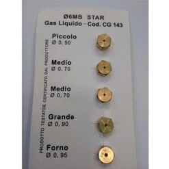 Ugelli Iniettori Kit A Gas Bombola Gpl Per Cucine A Gas Piani Cottura 6 Mb Star