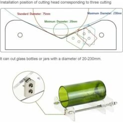 Tagliabottiglie Di Vetro Professionale Per Vino, Birra, Vetro, Tagliabottiglie Per Varie Dimensioni E Forme, Materiale Acrilico E Metallo (blu) 10 Tagliabottiglie Di Vetro Professionale Per Vino, Birra, Vetro, Tagliabottiglie Per Varie Dimensioni E Forme, Materiale Acrilico E Metallo (blu) -ProSald Italia 91727799 4