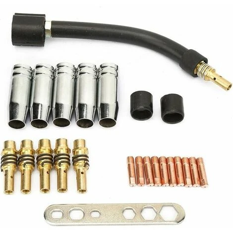 24pcs 0.8 Contact MIG Contact Welding Contact Welder Welding Consumables Kit Compatibile Per Binzel 15AK Welding Torch Gun 3 24pcs 0.8 Contact MIG Contact Welding Contact Welder Welding Consumables Kit Compatibile Per Binzel 15AK Welding Torch Gun