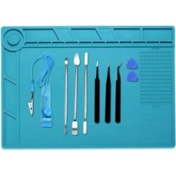 Tappetino Da Lavoro Per Saldatura PCB In Silicone, Tappetino Da Lavoro Per Riparazione Resistente Al Calore Magnetico, Cuscinetto Isolante Per Saldatura (35x25cm, S-140) -ProSald Italia 92049779 3