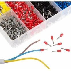 Pinza Crimpatrice + Set Di Tubetti Terminali Da 1200 Pezzi - Pinze, Crimpare, Cavo -ProSald Italia 9215432 4