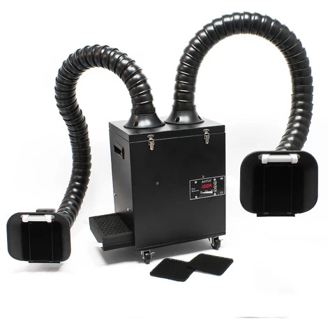 AOYUE FEK-01 Assorbitore Aspiratore Estrattore Di Fumo A Due Bracci Con Illuminazione A LED 3 AOYUE FEK-01 Assorbitore Aspiratore Estrattore Di Fumo A Due Bracci Con Illuminazione A LED