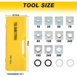 Randaco Pinze A Crimpare Idrauliche Esagonali, Set Di Utensili A Crimpare 300 Mm² Per Capicorda In Rame E Alluminio -ProSald Italia 93289429 2