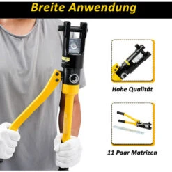 Randaco Pinze A Crimpare Idrauliche Esagonali, Set Di Utensili A Crimpare 300 Mm² Per Capicorda In Rame E Alluminio -ProSald Italia 93289429 3