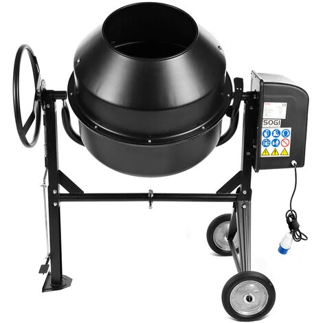 BETONIERA ELETTRICA 200L 900W IMPASTATRICE MISCELATORE CEMENTO SOGI BEM-200 4 BETONIERA ELETTRICA 200L 900W IMPASTATRICE MISCELATORE CEMENTO SOGI BEM-200 - immagine 2