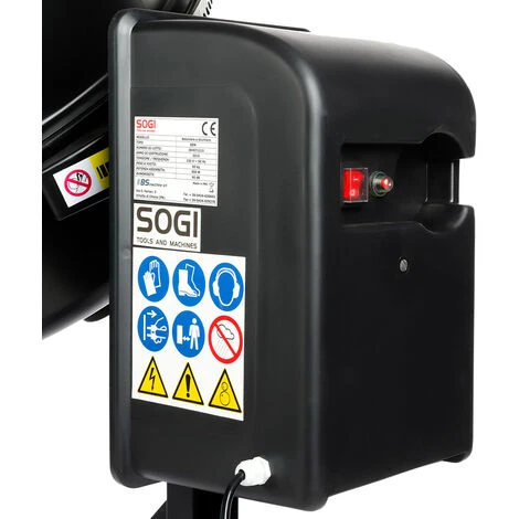 BETONIERA ELETTRICA 200L 900W IMPASTATRICE MISCELATORE CEMENTO SOGI BEM-200 6 BETONIERA ELETTRICA 200L 900W IMPASTATRICE MISCELATORE CEMENTO SOGI BEM-200 - immagine 4