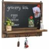 Cassetta Portachiavi Con Lavagna Da Parete In Legno Bacheca Promemoria Porta Ingresso 42x7,7x30cm -ProSald Italia 94560546 1