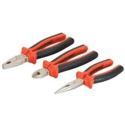 Trade Shop - 3 Pinze Isolata 1000v Tronchese 180mm Pinza 200mm Pinza Becchi 180mm 1000 Volts