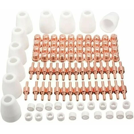 Plasma Taglio Elettrodo Punta Ugello Plasma Cutter Per LG-40 PT-31 CUT40 CUT50100pcs Consumabili Taglio Plasma Aria 3 Plasma Taglio Elettrodo Punta Ugello Plasma Cutter Per LG-40 PT-31 CUT40 CUT50100pcs Consumabili Taglio Plasma Aria